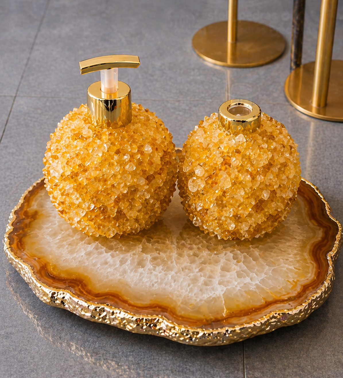 Dispensers Citrino Dourado