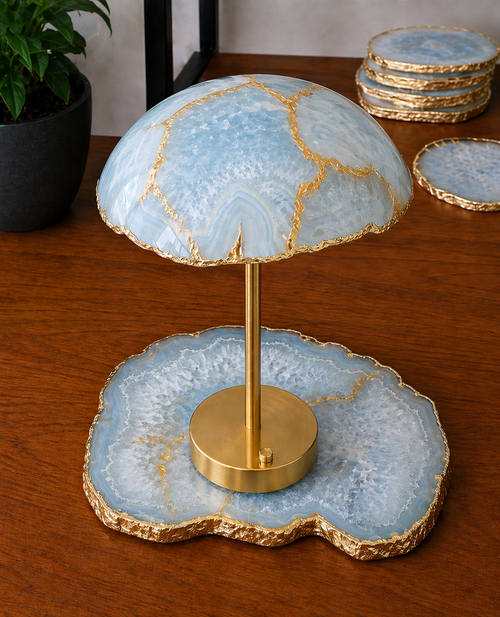 Abajur Safira Ice Dourado